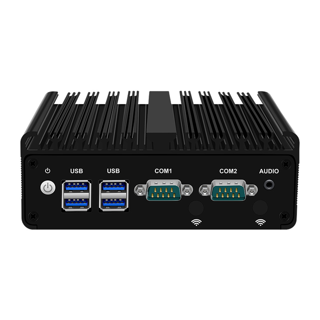 New Portable Fanless Industrial Mini PC Intel I5-4200U Dual LAN 4xUSB3.0 for DP DDR3 16GB M.2 NVMe Embedded Pfsense 3-Year