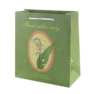 Schöne Rosengeschenktüte mit Handgroßhandelspreis Geburtstagsstrauß Tote Kunstbuch Papier-Geschenktüte Verpackung