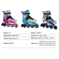 Patins à roulettes en ligne colorés pour adultes, durables, respirants, semelle intermédiaire en EVA, roulements ABEC7, 4 roues en PU, châssis métallique, capacité de charge de 65 kg