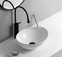 Évier de bateau de petite taille de lavabo de salle de bains de conceptions chaudes