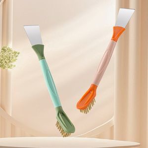 Cepillo limpiador de ranuras para estufas de cocina, kit de limpieza de juntas con cerdas duras de alambre, mango de acero, nailon y plástico para limpieza del hogar - Product Image 3