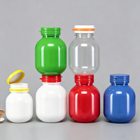 Bouteilles en plastique PET colorées de qualité supérieure, vides, pour médicaments, capsules, bonbons, emballage