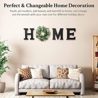 Haute qualité écologique en trois dimensions en bois lettre guirlande maison décoration murale peinture pendentif
