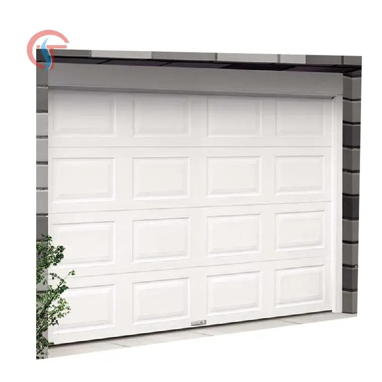 Retro Aluminum Sectional Garage Doors Section Panel Garage Doors for Villa