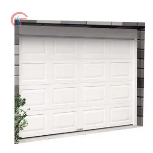 Retro de aluminio puertas de garaje seccionales sección Panel de puertas de garaje para Villa