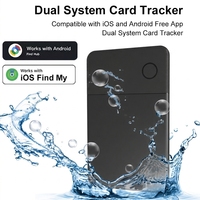 Pelacak Dompet Pintar Ultra Tipis 2.6mm Bersertifikasi MFi dan Google, Sistem Ganda IOS Android, Pelacak Kartu, Pencari Barang, Pelacak Tas
