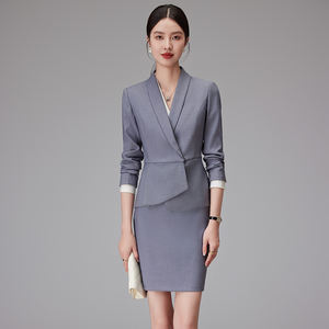 Traje Formal de Oficina para Mujer, Otoño Invierno, Uniforme Profesional para Recepcionista de Hotel, Gerente, Ropa de Trabajo - Product Image 3