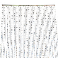 LANJO ROMANTIC Rideaux de plafond circulaires pour mariage et décoration intérieure, en PVC, avec perles et paillettes de cristal argentées, taille personnalisée