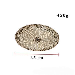 Bueroausstattung Weide Wandteller Koreanische Deko Weisser Wandkorb Grosser <strong>Docht</strong> Wandkoerbe Halbe Rattam Korb Wand - Product Image 1