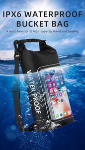 Açık rulo üst su geçirmez sırt çantası seyahat yüzer su geçirmez kuru çanta kayak botla yüzme ve kamp için - Product Image 5