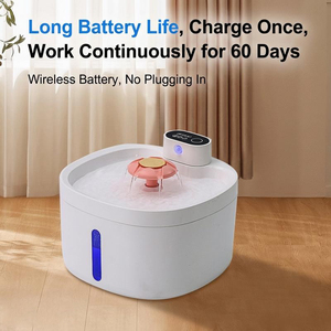 Factory Wholesale Low Noise Pet <b>Drinking</b> Fountain Anti Dry Burn Smart Cat Dog Water Feeder - Product Image 2