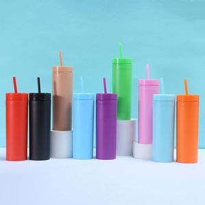 Gobelets Premium 160Z 700 ml en Plastique à Double Paroi pour Thé, Boba et Bubble Tea, Réutilisables avec Couvercles et Pailles - Product Image 4