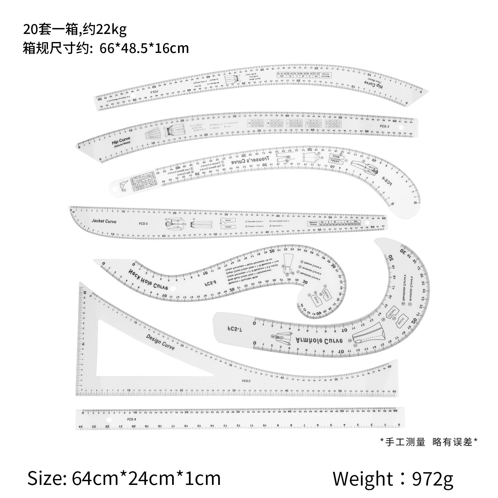 Blanco 3.6mmm 8 unids/set