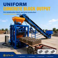 Offre Spéciale : Machine semi-automatique QT4-24 pour la fabrication de blocs de béton creux et de briques, idéale pour l'Afrique