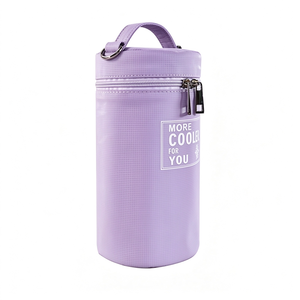 Sac de transport ultra-fin en cuir PU imperméable avec poche avant zippée, bandoulière réglable, porte-bouteille et compartiment isotherme - Product Image 2