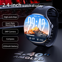 M100 OEM Stok Pabrik Siap Pakai 4G Layar AMOLED 2.4 Inci 480x480 Full View Kamera 5MP 3GB 32GB 1350mAh Android GPS NFC Smart Watch