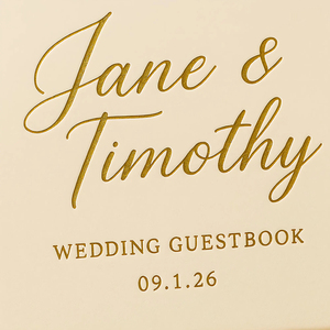 Luxury Gold Foil <strong>Wedding</strong> Guest Book Hardcover <strong>Wedding</strong> Guest Book Elegant A4 <strong>Wedding</strong> <strong>Keepsake</strong> - Product Image 4