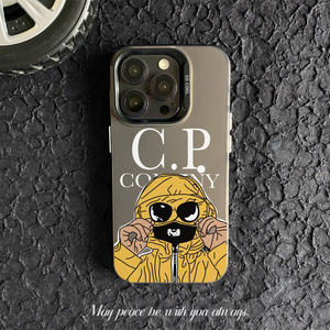 เคสโทรศัพท์ดีไซเนอร์มีสไตล์สำหรับ iPhone XS XR 11 12 13 MINI 14 15 16 17 Air 17 PRO MAX coque CP Company with Stone etching - Product Image 1