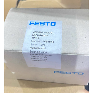 Válvula Solenoide Neumática de Agua de Latón y Acero Inoxidable de Alta Presión de 1/4\", 2/2 Vías, 24 Voltios, 10-40 <span class=keywords><strong>Bar</strong></span>, VZWD-L-M22C-M-G14-30-V-1P4-15 - Product Image 2