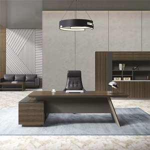 Muebles de Oficina Modernos, Escritorio de Oficina de Última Generación, Diseños de Mesa de Oficina de Lujo, Escritorio Ejecutivo para CEO, Mesa en Forma de L de MDF - Product Image 3