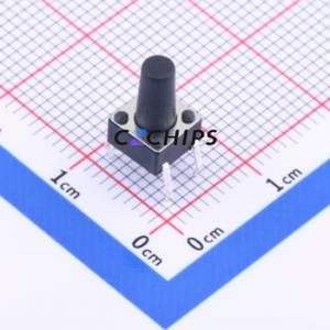 K2-6639DP-M3SW-04 Tactile Switch Through hole Component (THT)-4P,6x6mm Switch 1.8N Through Hole 6mm 6mm - Product Image 1