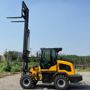 3 टन 4x4x4 हाइड्रोलिक 3 मीटर उठाने ऊंचाई वाले कच्चे क्षेत्र डीजल फोर्कलिफ्ट - Product Image 6