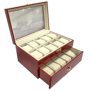 Factory Direct Double-layer 20-slot <b>watch</b> <b>case</b> Wooden <b>Watch</b> Box Luxury <b>Watch</b> Organizer Brand <b>Watch</b> Box Custom Logo Available - Product Image 1