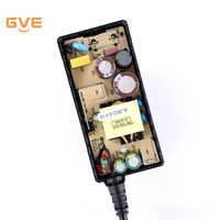Adaptor AC DC GVE 24V 4A dengan Sertifikasi CE, Adaptor Daya untuk Lampu Strip LED, Kompatibel dengan Koneksi Desktop