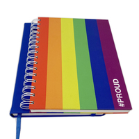 Diario de Gratitud Personalizado de PVC con Tapa Dura y Espiral, con Banda Elástica, 80 Hojas, Opción de Regalo