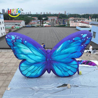 Papillon gonflable géant adapté aux besoins du client par Offre Spéciale de représentation d'étape de festival pour la décoration d'affichage de la publicité