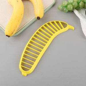 Nuevo Cortador Manual de Plátanos, Color Amarillo, 11.25 Pulgadas, Práctico Utensilio de Cocina, Pelador, Cortador y Picador de Frutas y Ensaladas de Plástico - Product Image 3