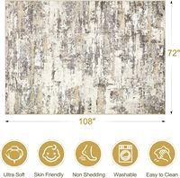 Tapis de luxe léger 0045, tapis à fleurs, tapis en imitation cachemire, décoration d'intérieur, tapis de sol adorable, tapis de chambre à coucher