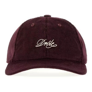 Quality Guarantee Designer Drole De Monsieur <b>Corduroy</b> Burgundy Velvet Baseball <b>Hat</b> Cotton Stretch <b>Hat</b> - Product Image 1