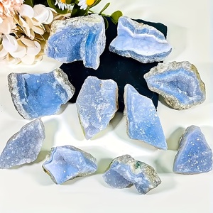 Natural High-qualityBlue Lace Agate <b>Crystal</b> Quartz Geode for Healing and Protection in Stock US Warehouse 3 Days Delivery - Product Image 1
