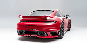 Diffusore posteriore stile Techar per <span class=keywords><strong>Porche</strong></span> 992 <span class=keywords><strong>Turbo</strong></span> S Upgrade Kit corpo-labbro posteriore accessori esterni parti Aerokit fibra di carbonio a secco - Product Image 6