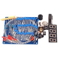 Kit Jam Elektronik Empat Putaran Jam Kontrol Suhu Lampu DS1302 Suku Cadang Produksi DIY LED Putar