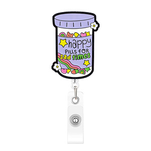 Set de Porta Credenciales Retráctiles con Afirmaciones Positivas para la Salud <span class=keywords><strong>Mental</strong></span>, para Enfermeras, Terapeutas y Guerreros del Bienestar - Product Image 2