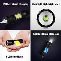 Senter berkemah portabel, Senter berkemah Lanterna Taschenlampe Mini Led dapat diisi ulang grosir
