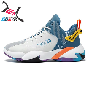 BBAVR High <b>Top</b> Basketball Shoes Men's Lace-Up <b>PVC</b>/PU Upper Breathable Mesh Lining EVA Midsole Rubber Outsole Cushioning All - Product Image 5