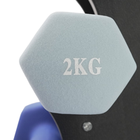 Haltères hexagonales de musculation réglables en kg pour femmes, fonte de haute qualité, revêtement en caoutchouc PVC, choix de couleur OEM gratuit - Direct