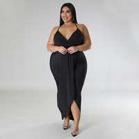 Vêtements sexy dos nu pour femmes de grande taille Robe de printemps L-4Xl pour boutique de femmes