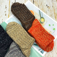 Chaussettes chauffantes d'hiver en laine d'alpaga pour femmes