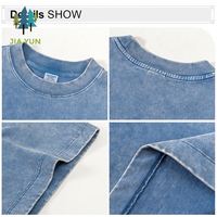 Kaos 275gsm 100% Katun Bordir Logo Custom Batik Washed Blank Drop Shoulder Oversized Pria