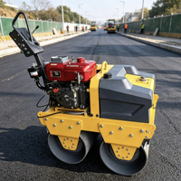 Mini-rouleau compresseur OEM à chenilles 300kg-700kg, moteur essence/diesel, machine de terrassement, pompe hydraulique Eaton, moteur de compresseur