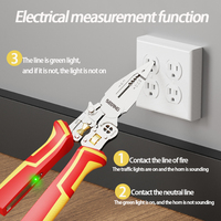 Vente directe d'usine, pinces à long bec pour électriciens, pinces à dénuder les fils, pinces multifonctions à poignée souple, personnalisables