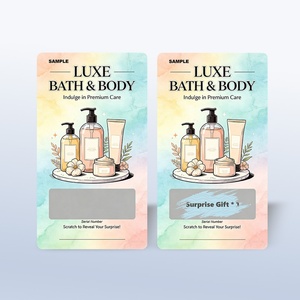 Free Design Scratch Win <b>Card</b> Printing Personalized Business Discount Scratch Off <b>Cards</b> Custom Scratch <b>Cards</b> for Promotions Gifts - Product Image 2