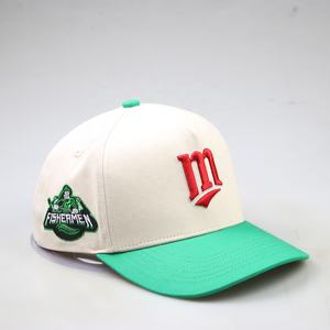 Individuelles Logo Herren 5-Panel 2-Ton High-Profile Gebogener Schirm AK-Frame Snapback Baseball Gorra Caps Hüte für Männer - Product Image 4