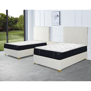 Meubles de chambre à coucher modernes, style minimaliste, luxe léger, lit double king size en tissu, lit moelleux pour chambre principale ou hôtel, usage domestique - Product Image 5