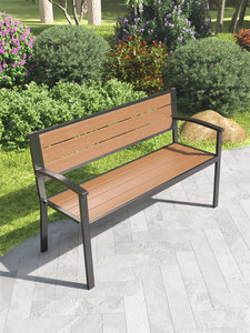 <span class=keywords><strong>Banc</strong></span> de jardin <span class=keywords><strong>extérieur</strong></span>, <span class=keywords><strong>banc</strong></span> de patio, résistant à l'eau, protection solaire, dossier anti-corrosion, structure <span class=keywords><strong>en</strong></span> <span class=keywords><strong>fer</strong></span> <span class=keywords><strong>forgé</strong></span>, utilisation hôtelière, 2 places - Product Image 4