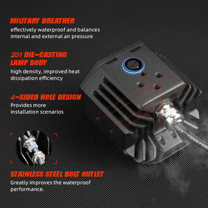 Feux auxiliaires de <span class=keywords><strong>moto</strong></span> à double couleur, faisceau haut et bas, avec lumière antibrouillard LED d'ambiance pour <span class=keywords><strong>moto</strong></span> - Product Image 3